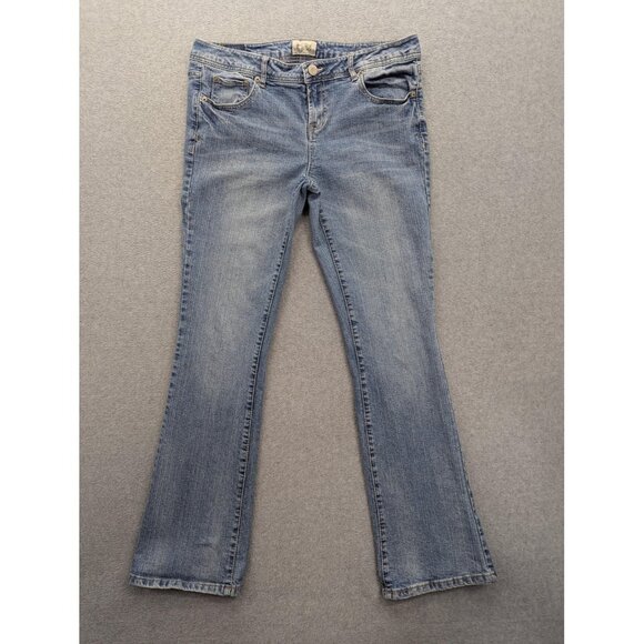 Aeropostale Jeans Womens 13/14 Blue Chelsea Bootcut Stretch Denim Light Wash - Picture 1 of 15